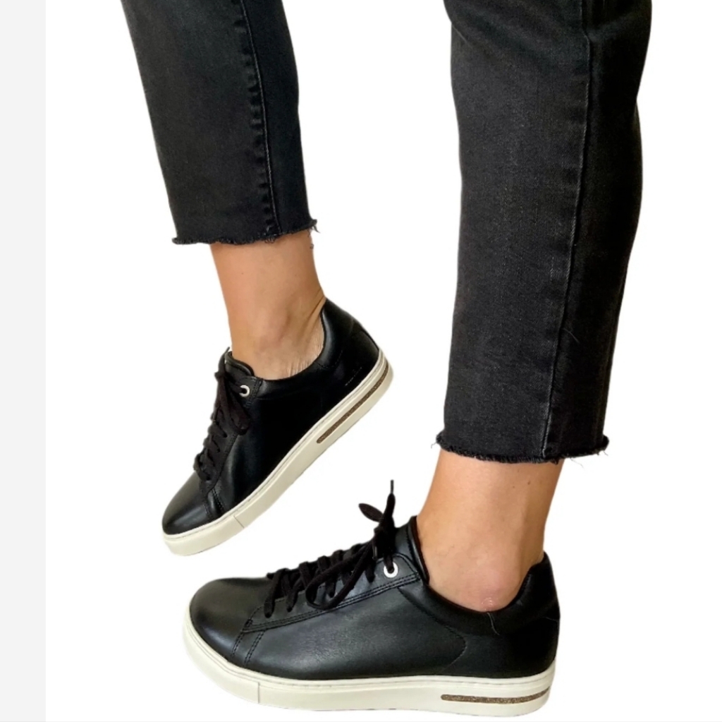 Birkenstock Bend Low Black Leather Sneakers
